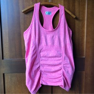 Women’s Pink Athleta Seamless Racerback Tank Size Large